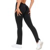 FITTOO Women's High Waisted Crossover V Booty Scrunch Leggings Butt