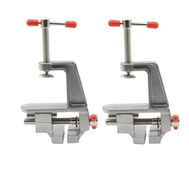 Mini Table Clamp,2PCS Small Bench Vice,Multifunctional Bench Vise,Portable Work Bench Vise,Aluminium Alloy Fixed Clip for Woodworking