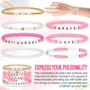 Landical 7 Pcs Friendship Bracelets for Women Teen Girls Preppy