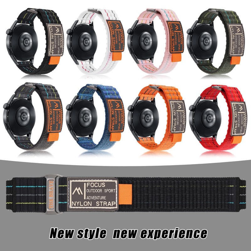 SQHYWJ Watch Band, 0.8 inch (20 mm), 0.9 inch (22