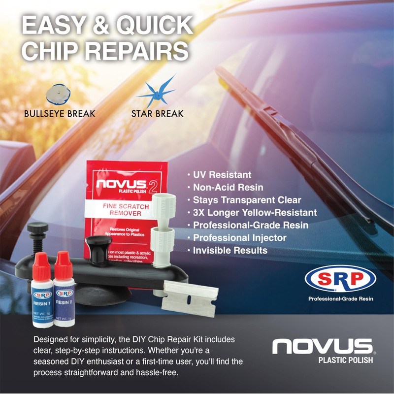 Novus Plastic Polish | DIY Chip Repair Kit | One