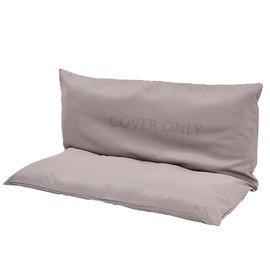 Three Seat Swing Replacement Cushions Cover ONLY, Anti-Slip Tie Rope Design Bench Cushions Cover for Outdoor Furniture, Zipper Easy to Change Porch Swing Cushions Cover (Khaki, 60"W x 40"D x 4"T)