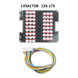LVNOON 5.5A 3S to 21S 4S 5S 6S 7S 8S 9S 10S 12S 14S 16S 17S 20S 21S Smart Active Balancer Active Equalizer Balancer for li-ion NCM Lifepo4 LFP LTO Battery Energy Capacitor (13S-17S)