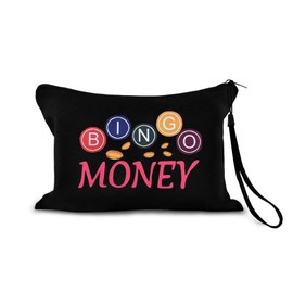 Sisadodo Bingo Lovers Travel Toiletry Bag for Women Men Cosmetic Makeup Storage Bag for Gambling Player Lover Small Neon Bingo Dabber Pouch for Casino Lovers Christmas Birthday Gifts Bag for Gambler
