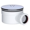 SPARES2GO Shower Trap for 90mm Tray Plug Hole 1.5" Luxury