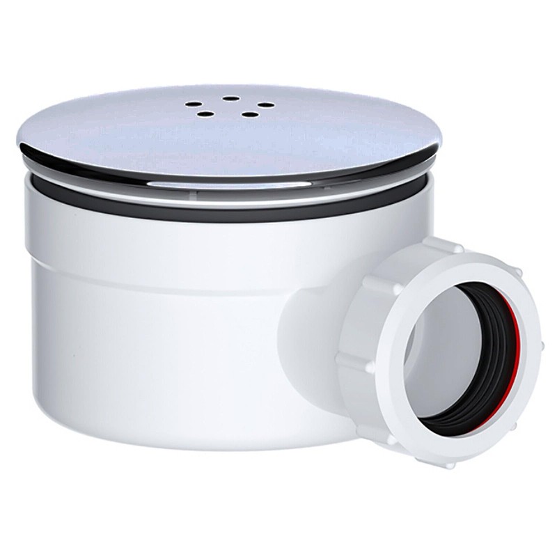 SPARES2GO Shower Trap for 90mm Tray Plug Hole 1.5" Luxury