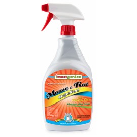 I Must Garden Mouse & Rat Boosted Rodent Repellent Spray – Powerful Peppermint Oil Plus Additional Plant-Based Ingredients for Strong, Natural Protection - Large 32oz Size - Indoor/Outdoor/Vehicle