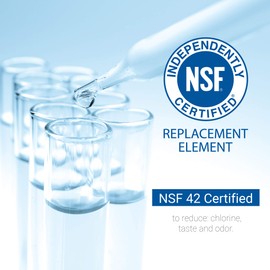 EcoAqua EFF-6007A Replacement Filter, Compatible with Maytag UKF8001, EDR4RXD1, Whirlpool 4396395, Puriclean II, Kenmore 46-9006, Everydrop Filter 4, Viking RWFFR Refrigerator Water Filter