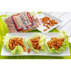 Trader Joes Chile & Garlic Cashews Nuts 8oz Resealable Bag NEW