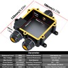 PEBA IP68 Waterproof Cable Junction Box, 3-Way Outdoor Cable Connector,