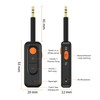 STFMHEZ Bluetooth 5.4 AUX Adapter, 2 in 1 Bluetooth Transmitter