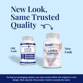 Research Verified Liver Support - Liposomal Milk Thistle, Artichoke Extract, Glutathione, BioPerine - Vegan - 60 Capsules - Pack of 1