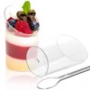TOFLEN 50 Pack Mini Dessert Cups with Spoons - 2.2