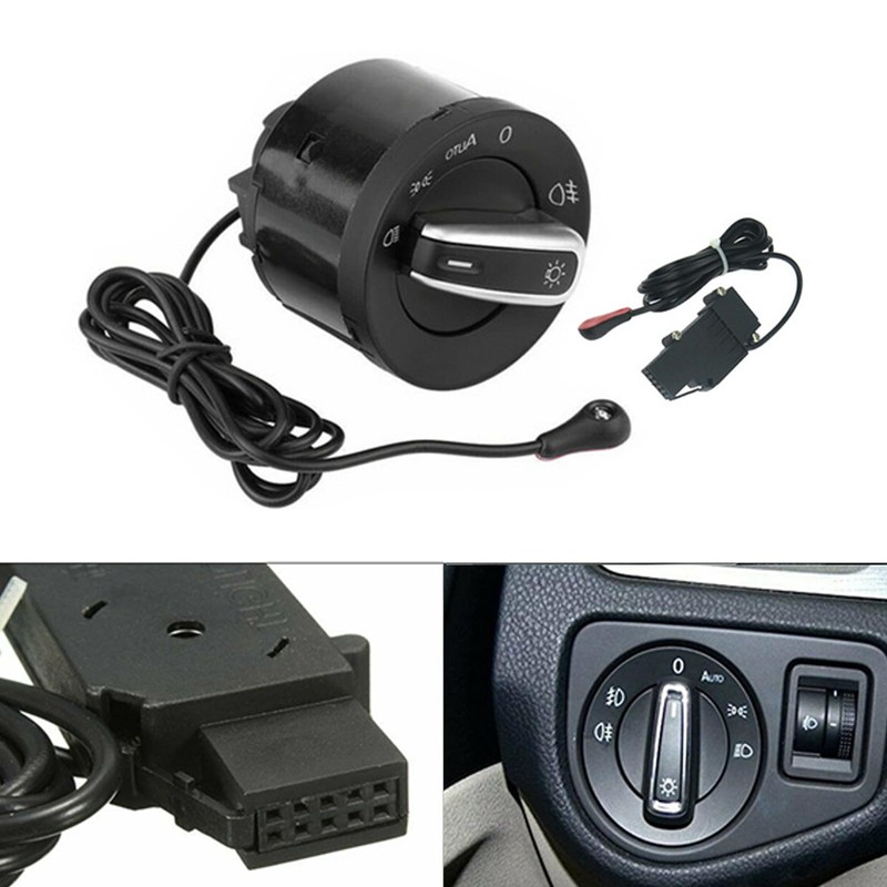Bohaner Headlight Switch Light Sensor for VW Golf MK6 5