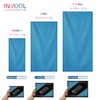 Invool Microfiber Towel, 5 colours (Blue) with carry bag -