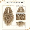 VEGALILY 12 inch Hair Extensions Clip in Blonde Ponytail Extension
