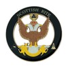 33rd Degree Double Headed Eagle Scottish Rite Round Masonic Auto