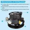 JDMEXEV Power Steering Pump with Pulley Compatible with Ford Expedition