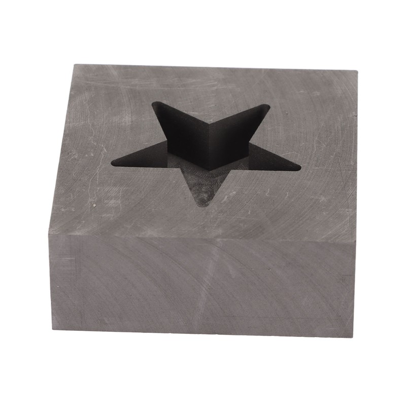 Graphite Ingot Mold Star Shape Gold Silver Melting Casting Mould