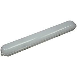 ChiliTec LED Ceiling Light Wet Room Light with Passage IP65 230 V Bath Light - Lighting Wet Room Garage Carport Basement Neutral White - Length 60 cm