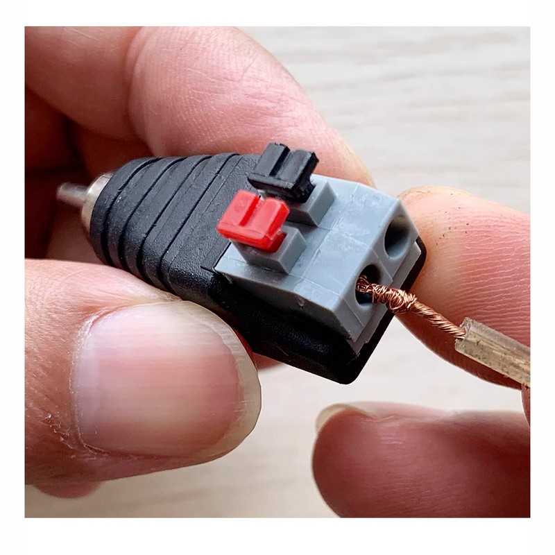 Audiophan Speaker Wire to RCA Adapter Speaker RCA Male to