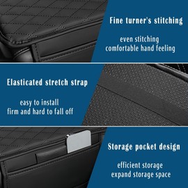 Tapete Universal para Reposabrazos, Reposabrazos para Auto, Funda para Reposabrazos Central de Coche, Accesorios para Auto, Protector de Reposabrazos para la Mayoría de Vehículos