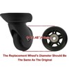 ORO 1 Pair Luggage Wheels Replacement 64 * 22mm Case