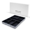 Welaxy Deluxe drawer organizers multi-purpose storage box junk bins for
