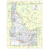 Cool Owl Maps Idaho State Wall Map Poster Rolled 24"Wx32"H