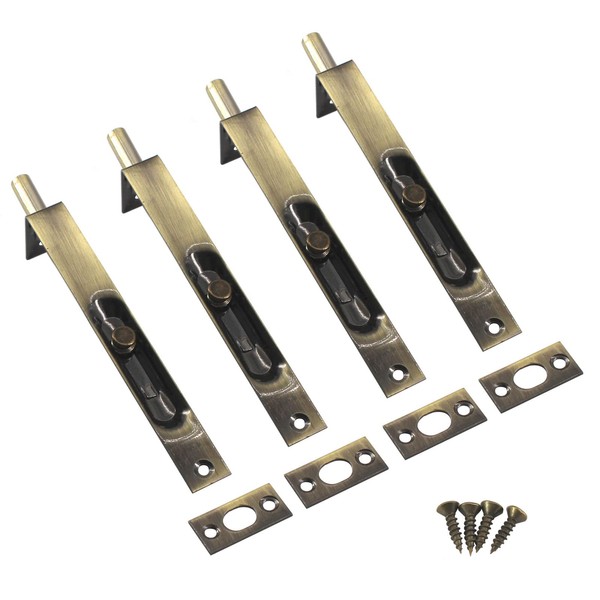 Zerniple 12 Inch Stainless Steel Concealed Door Lock Flush Slide