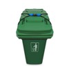 Semetall 1PCS Trash Can Lock for 30-45 Gal Outdoor Garbage