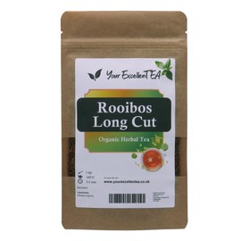 Your ExcellenTEA - Rooibos Long Cut Organic Red Herbal Loose Leaf African Tea from Sout Africa - 50g