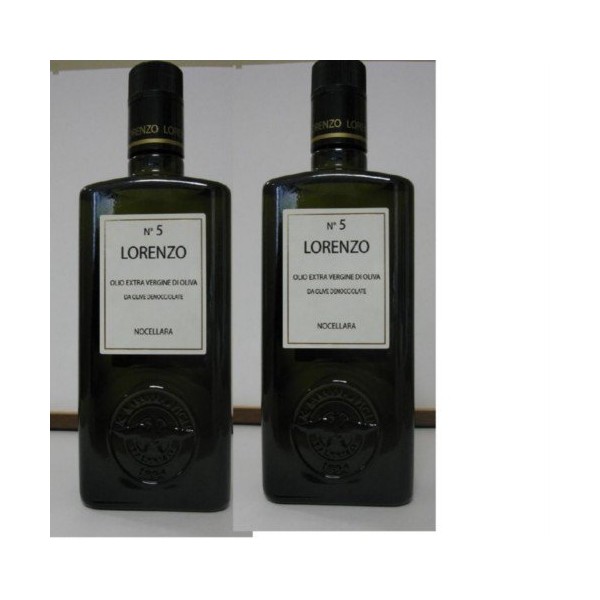Lorenzo N.5 Extra Virgin Olive Oil (2 X 500ml Bottles) (Sicilian)
