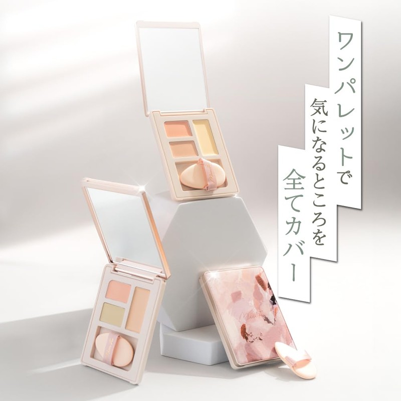 MilleFee Secret Concealer Palette (01 Cover Green) Yellow Base Redness