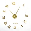 DIY Wall Clock Frameless Design Self Adhesive 3D Decorative Effect