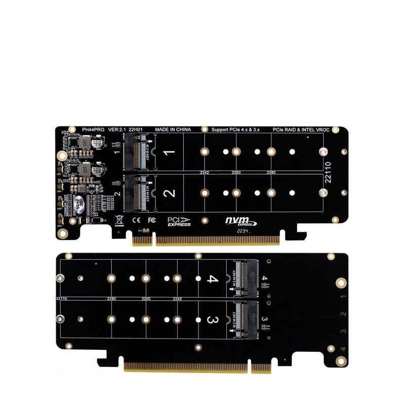 WANGCL 4 in 1 NVME PCIE Adapter M.2 M-Key to