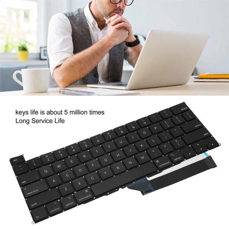 Laptop Keyboard Convenient Durable A2141 Keyboard Replacement for OS Laptop