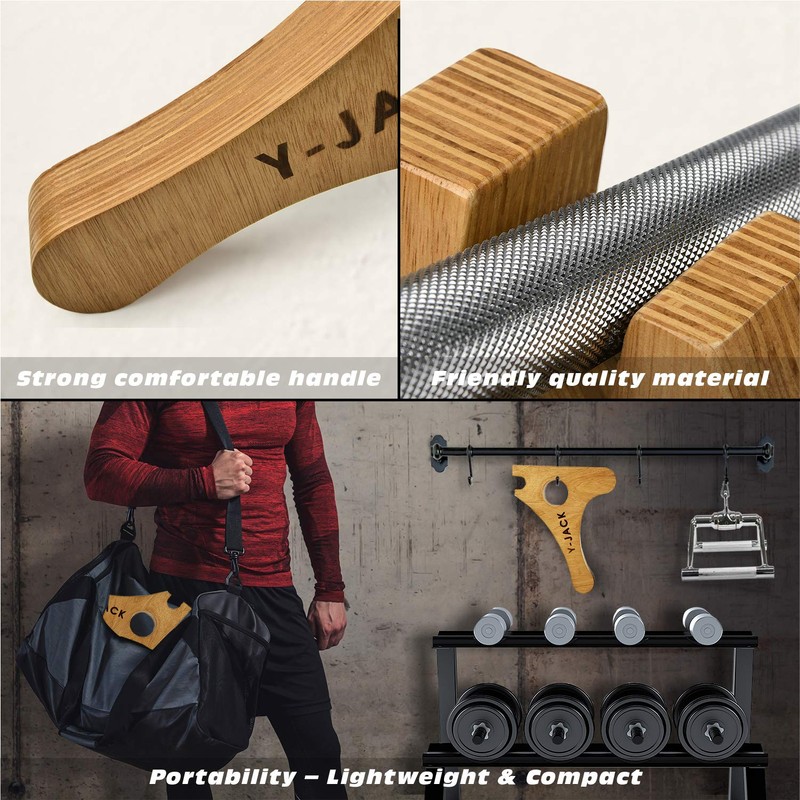 Yes4All Deadlift Jack/Barbell Stand – Holds 600lb Barbell Plates for