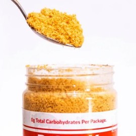 0 Carb Rind Bread Crumbs - Keto and Paleo Friendly, Naturally Gluten-Free and Carb-Free (12oz Jar) + Set of 5 Stainless Steel Measuring Spoons CreateAndBundle