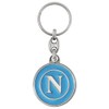 SSC NAPOLI Portachiavi in Metallo Smaltato con Logo Bianco su