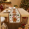 Christmas Decorations - Gingerbread House Candy Cane Xmas Table Runner