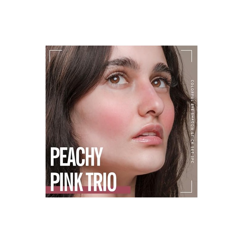 KIMUSE Multi Stick Trio Face Makeup, Cream Blush Stick for