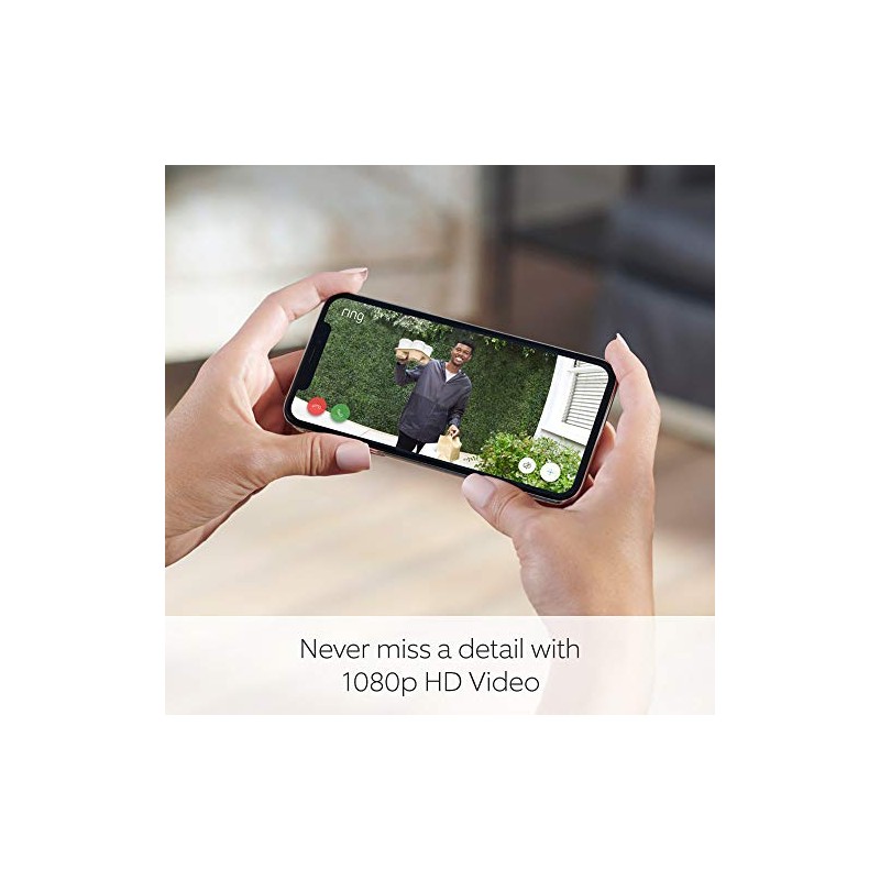 Ring Ring Video Doorbell Wired | Doorbell Security Camera with