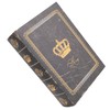 Book Shape Storage Box Large Capacity Wooden European Style Decorative