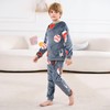 V.&GRIN Boys Fleece Pajamas, Soft Cozy Pullover Sweatshirt Pants Set