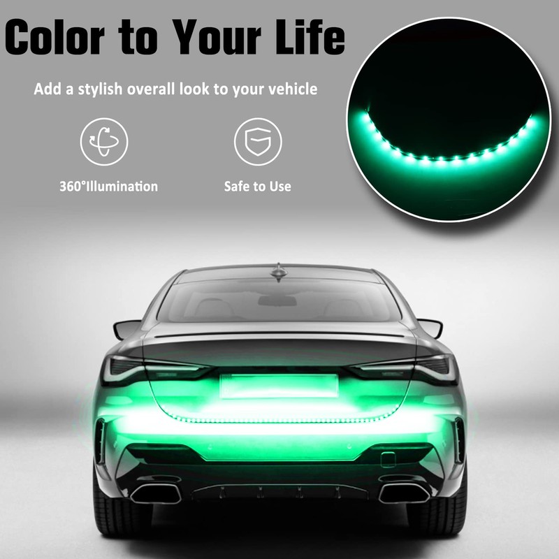 PESIC 10x DC12V 30cm 15 SMD LED Car Truck Flexible