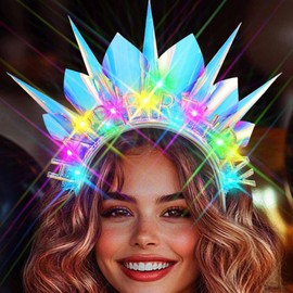 Zoestar Happy Birthday Headband Pearls Hair Bands Sparkly Birthday Party Hair Accessories Women