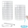 Petri Dishes, Disposable Petrisara, Plastic with Lid, Clear, Laboratory Supplies,