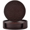 Drink Coasters,PU Leather Bar Beer Beverage Coaster for Drinks Set