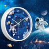 WEEKSUN 25 cm Children's Wall Clock, Silent Wall Clock, Easy